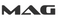 Black and white Magna phone case logo made in Bandung, Indonesia.